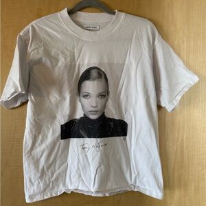 Anine Bing Small Kate Moss Black & White T Shirt